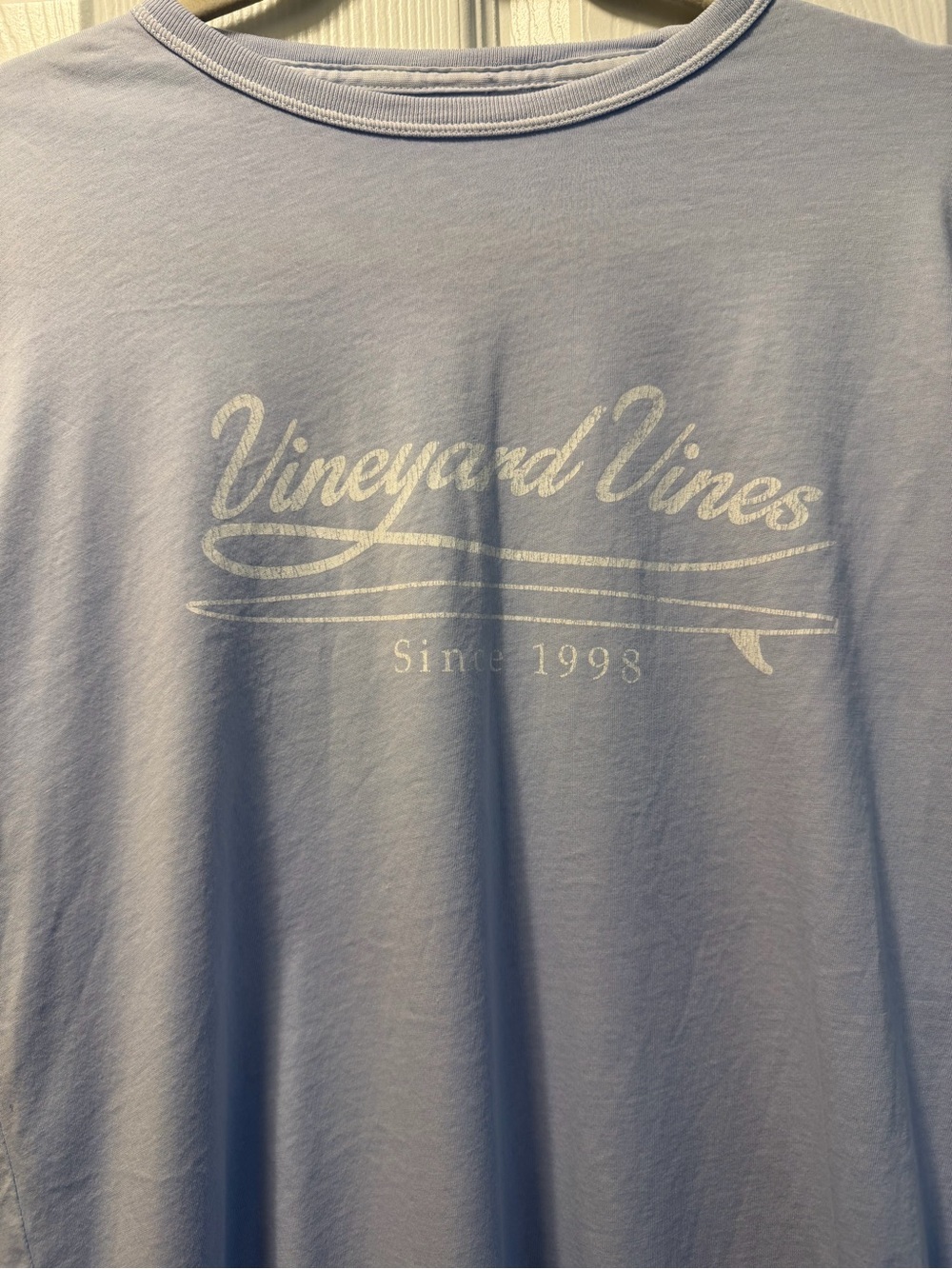 Vineyard Vines Light Blue Short Sleeve Logo Tee